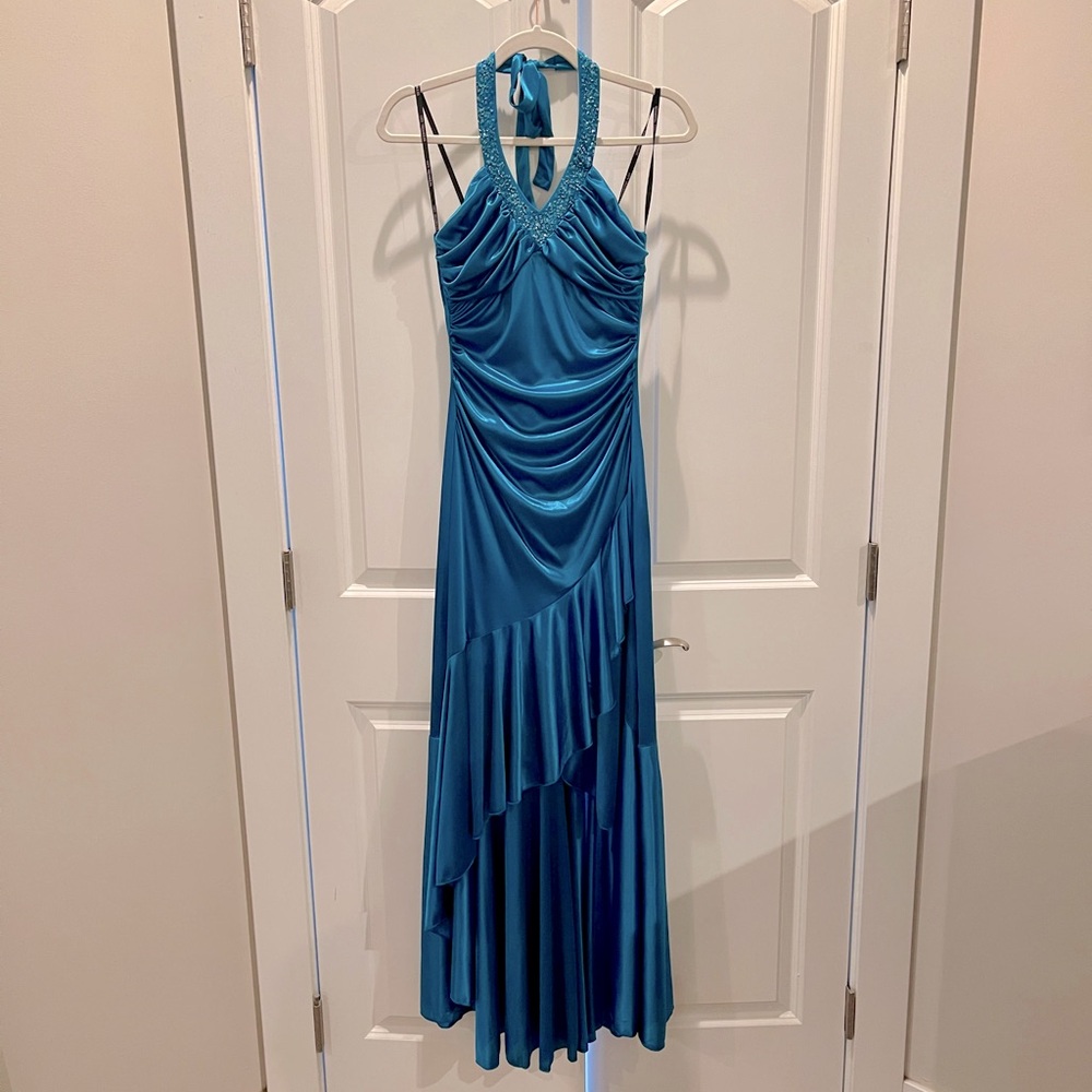 NWT Teal High-Low Formal Dress